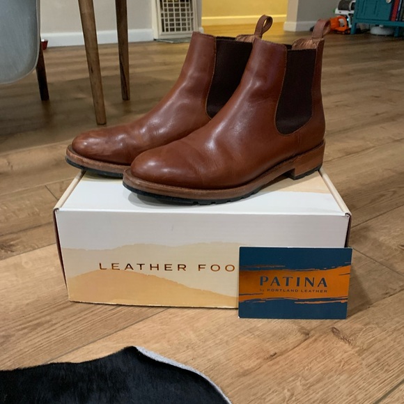 Patina daytripper chelsea boots leather men’s 7.5 cognac - Picture 8 of 11